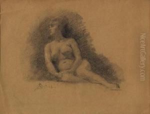 Nudo Seduto by Leonardo Bistolfi