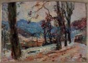 Paesaggio Di Neve A Ormea by Leonardo Bistolfi