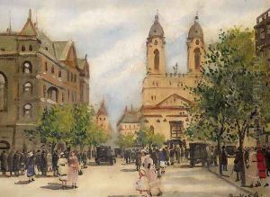 Utcareszlet by Antal Berkes