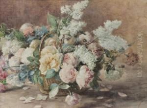 Roses Et Lilas by Henri Biva