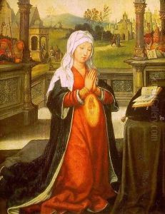 St. Anne Conceiving the Virgin Mary by Jean Bellegambe the Elder