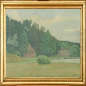 Signed N. B. 1923 by Niels Bjerre