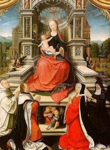The Le Cellier Triptych 1508-09 by Jean Bellegambe the Elder
