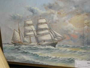 Segelfartyg by Gustav Oscar Bjorck