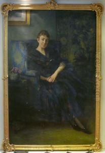 Portratt Av Anna Margarethe Muller. Portratt Av Anna Margarethe Muller.