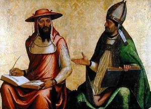 St. Jerome and St. Ambrose c.1510 by Juan de Borgona