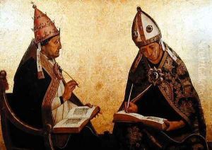 St. Gregory and St. Augustine c.1510 by Juan de Borgona