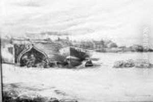 Fishing Boats On Shore by Andrew Black