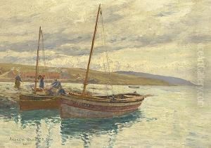 'coast Scene With Boats'. by Andrew Black