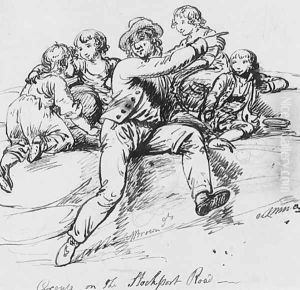 Group on the Stockport Road by Mather Brown