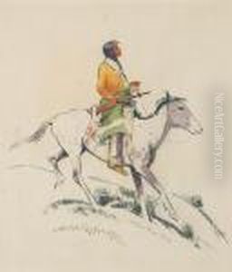 An Indian On A Pinto Pony (facing Right) An Indian On A Pinto Pony (facing Right)