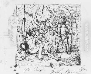 Scene from "Don Quixote" by Mather Brown