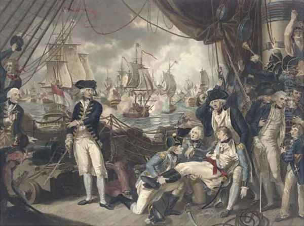 The celebrated victory obtained by the British fleet under the command of Earl Howe over the French fleet on the Glorious First of June, 1794, by D. O - view 1