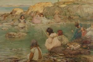 Fisher Girls by Thomas Bromley Blacklock