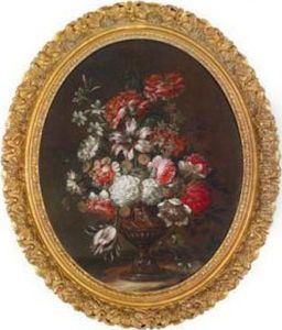 Ein Blumenstillleben Ineiner Amphore by Jean Baptiste Belin de Fontenay
