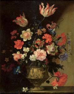 Bouquet De Fleurs by Jean Baptiste Belin de Fontenay