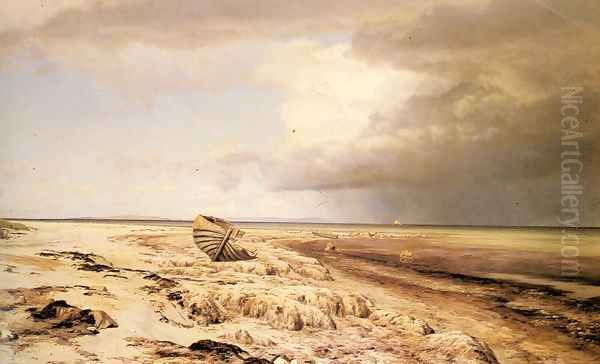Deserted Boat on a Beach - view 1