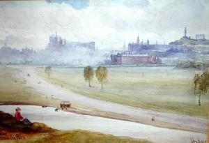Edinburgh From Holyrood Park by John Blair