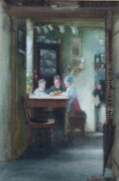 Children At A Kitchen Table - view 1