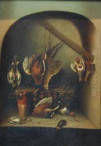 A Still Life Of Dead Game In A Pantry