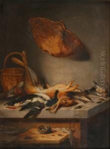 Still Life Study Of Game Laid On A Table