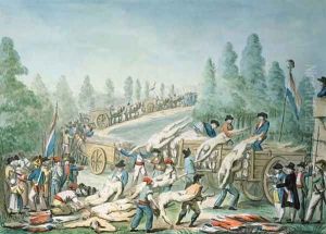 Transporting Corpses during the Revolution, c.1790 by Etienne Bericourt
