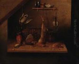 Dead Game Hanging In A Larder