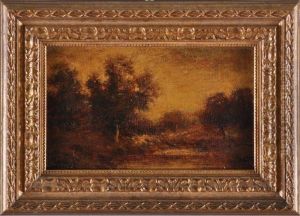 Autumn Forest Scene by Ralph Albert Blakelock