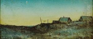Upper New York Landscape With Shanties by Ralph Albert Blakelock