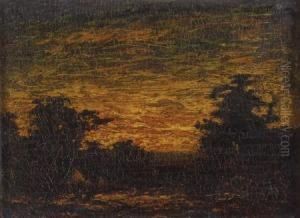 Sunsetlandscape by Ralph Albert Blakelock