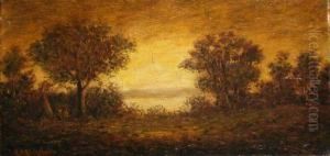 Sunset - Indian Encampment by Ralph Albert Blakelock