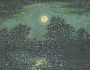 A Full Moon Over The Forest by Ralph Albert Blakelock