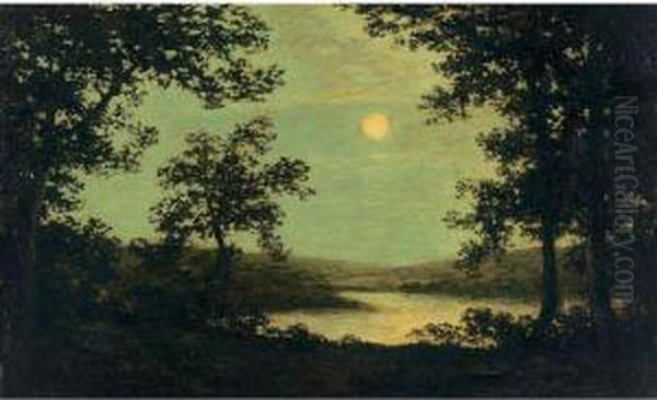 Moonlight On The Columbia River - view 1