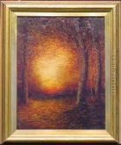 Forest Interior, Sunset by Ralph Albert Blakelock
