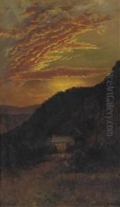 Sunset Over Mountains by Ralph Albert Blakelock