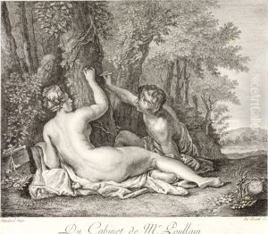 Angelica And Medoro by Jacques Blanchard