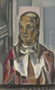 Portrait De Jeune Femme by Maria Blanchard