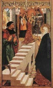 Presentation of the Virgin in the Temple c. 1500 by Master of Budapest