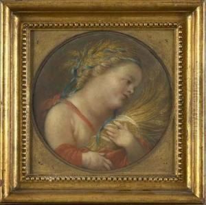 An Allegorical Figure Of Summer by Louis Gabriel Blanchet
