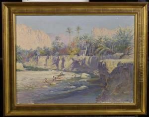 El Kantara. 1903. by Jules Blancpain