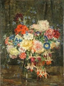 Still Life Ofsummer Flowers by Emily Beatrice Bland