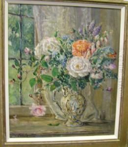 Roses On A Windowsill
