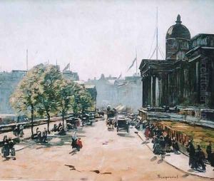 The National Gallery, Trafalgar Square by Louis Braquaval