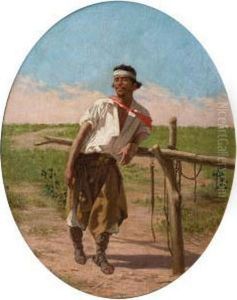 Gaucho En El Palenque by Juan Manuel Blanes
