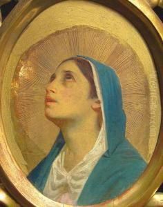 Cabeza De La Virgen by Juan Manuel Blanes