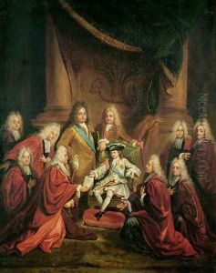 Louis XV (1710-74) Granting Patents of Nobility to the Municipal Body of Paris by Louis de, the Younger Boulogne