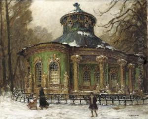 Teehauschen Im Park Von
Sanssouci: The Chinese House In Sanssouci Park In Winter, Potsdam - view 1