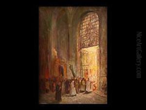Prozession Am Kirchenportal