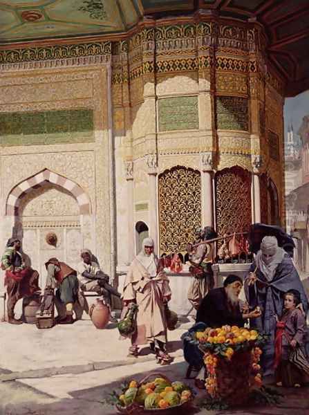 Street Merchant in Istanbul, 1883 - view 1