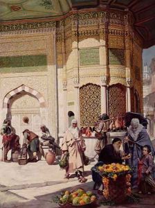 Street Merchant in Istanbul, 1883 by Hippolyte-Dominique Berteaux